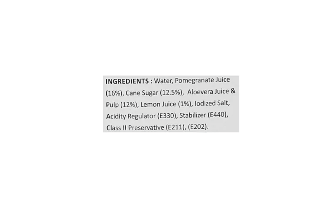 AloFrut Anaar Aloevera + Pomegranate   Plastic Bottle  1 litre